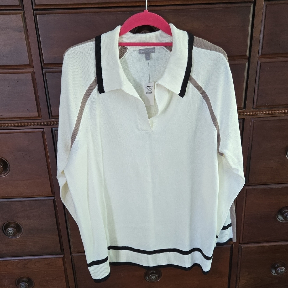 T by Talbots Pullover Sweater. Size Large New!